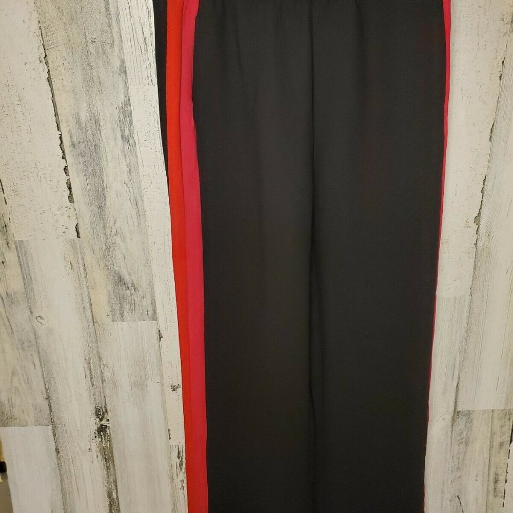 NWT Women's Zara TRF Collection Black Side Striped